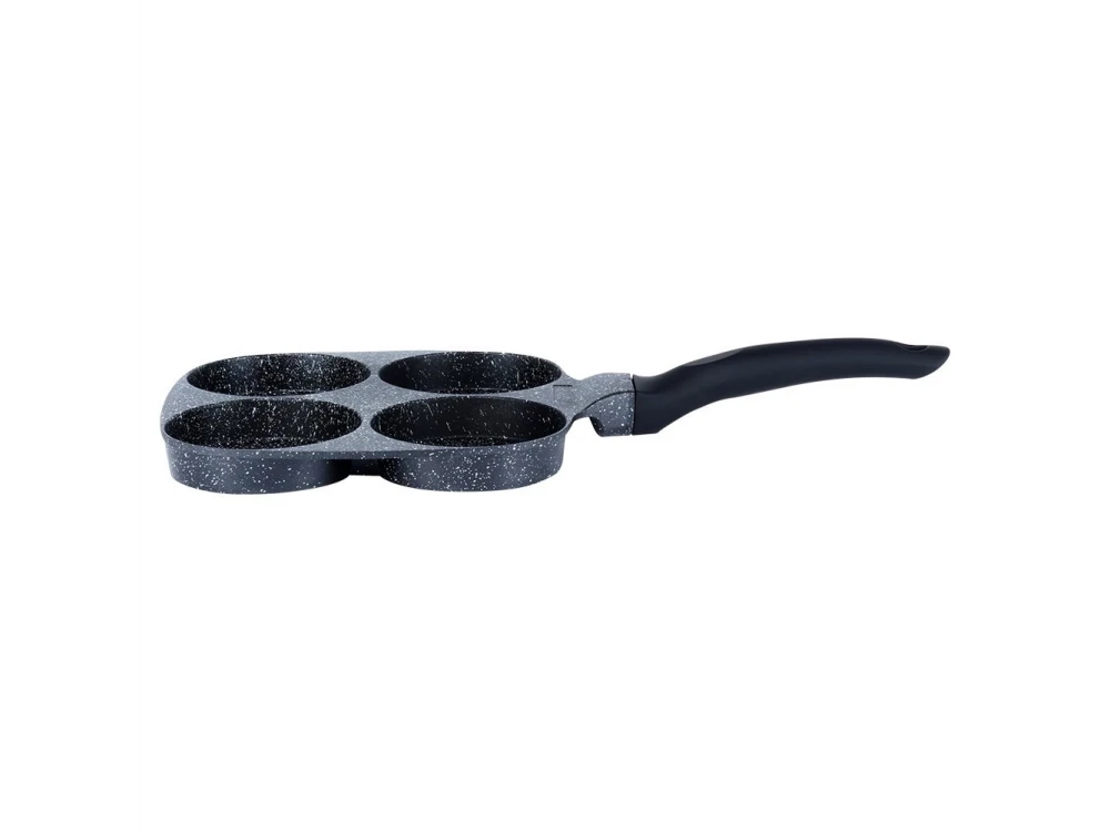 Vilde Premium Four-Cup Egg Pan 19cm Aluminium with Granite Non-Stick Coating – view 6