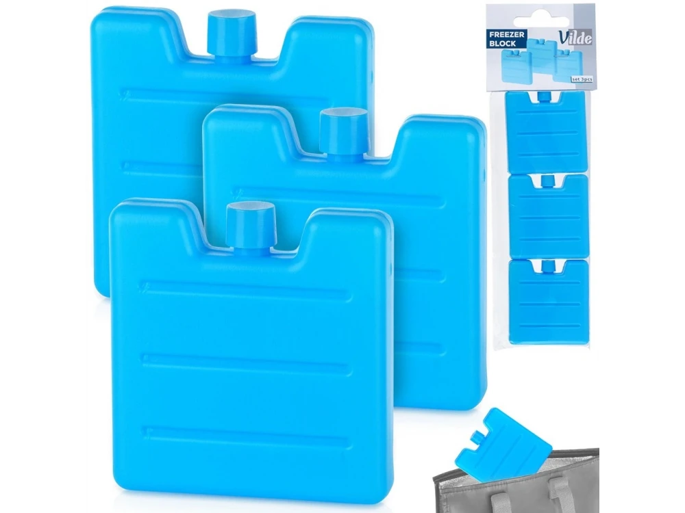 Vilde Freezer Blocks 100ml – Set of 3 Reusable Ice Packs, Blue – view 6