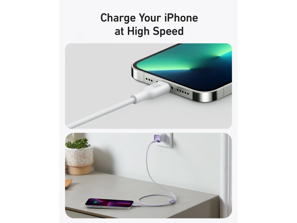 Anker 541 USB-C to Lightning Cable 1.8m MFi Bio-Based, Aurora White – view 6