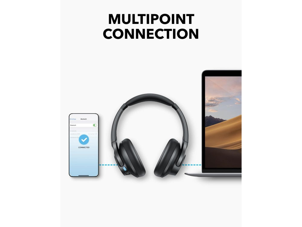 Anker Soundcore Q11i Bluetooth 5.3 Headphones – Hi-Res Audio, Deep Bass, 60h Battery, Dark Grey – view 6