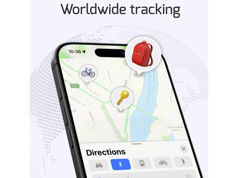 Swissten Ultra Slim Find Tag – Apple Find My Smart Locator, IP45, Black – view 6