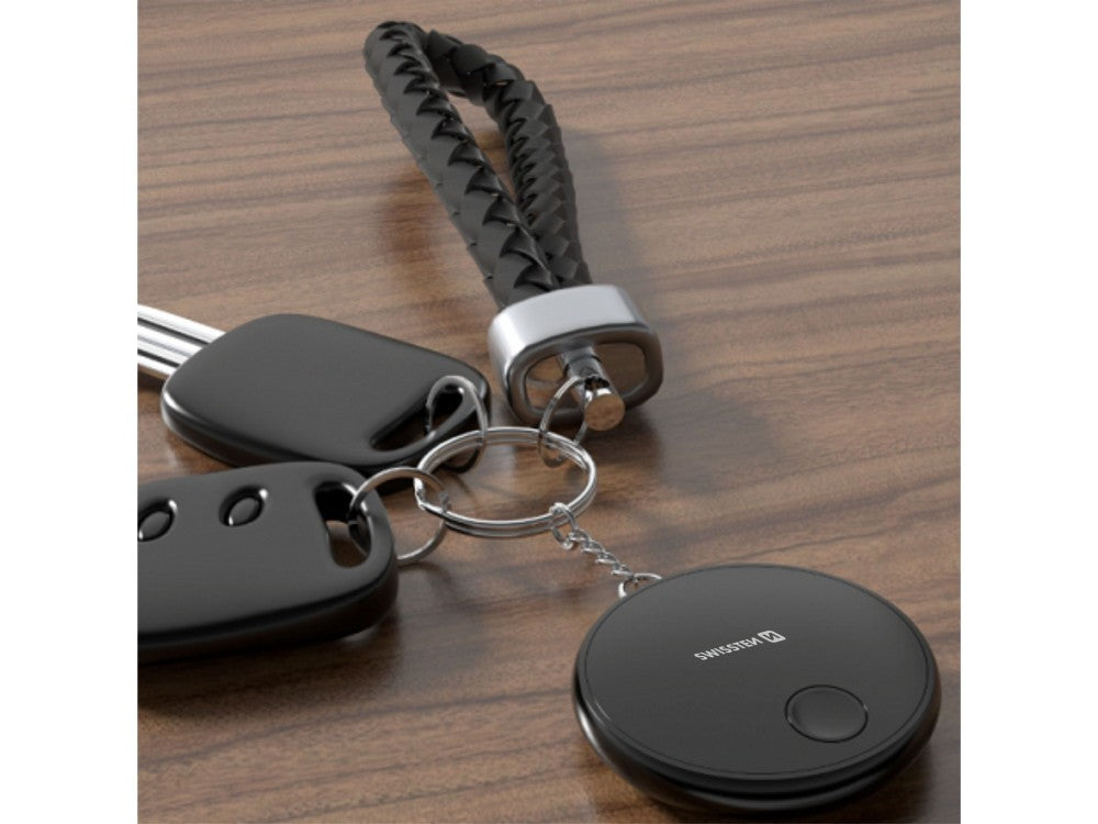 Swissten Ultra Slim Find Tag – Apple Find My Smart Locator, IP45, Black – view 7