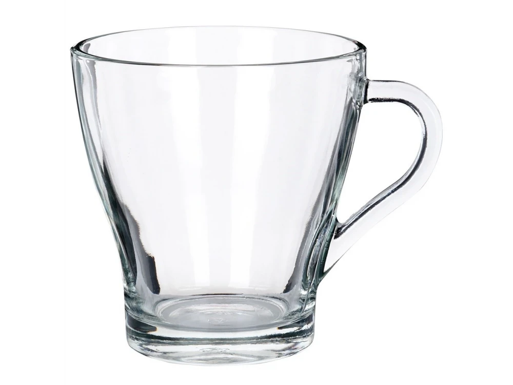 Vilde Premium Glass Coffee / Tea Mugs Set of 6 – 250ml, Handle, Dishwasher & Microwave Safe – view 7