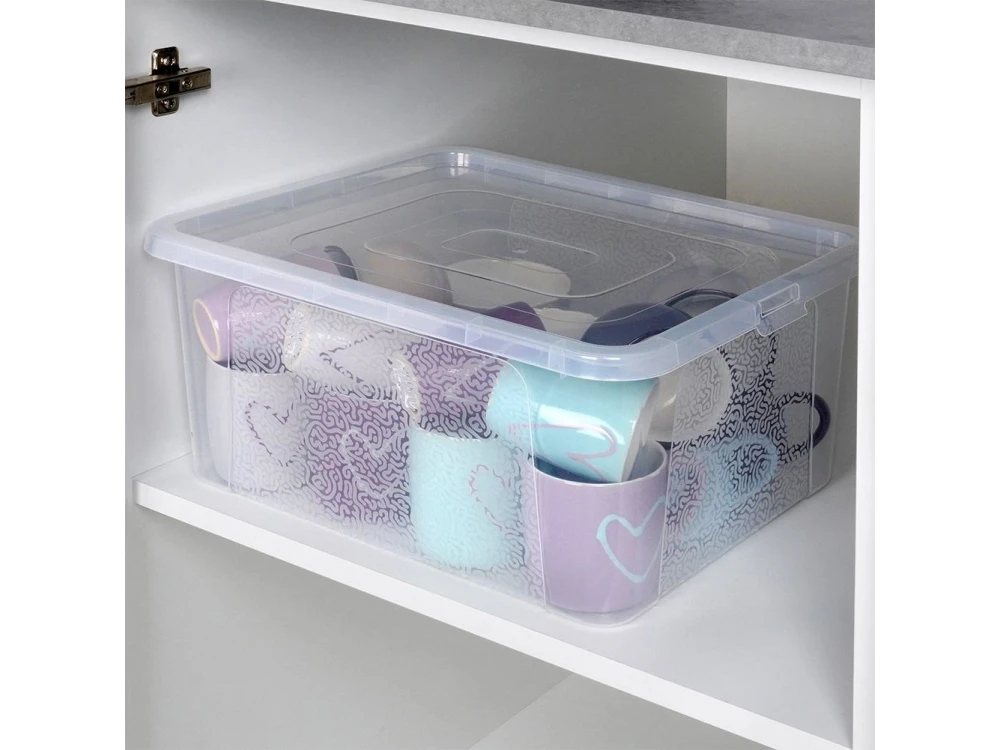 Vilde Storage Container 20L – Stackable Plastic Storage Box 40 × 33 × 20 cm with Lid – view 7
