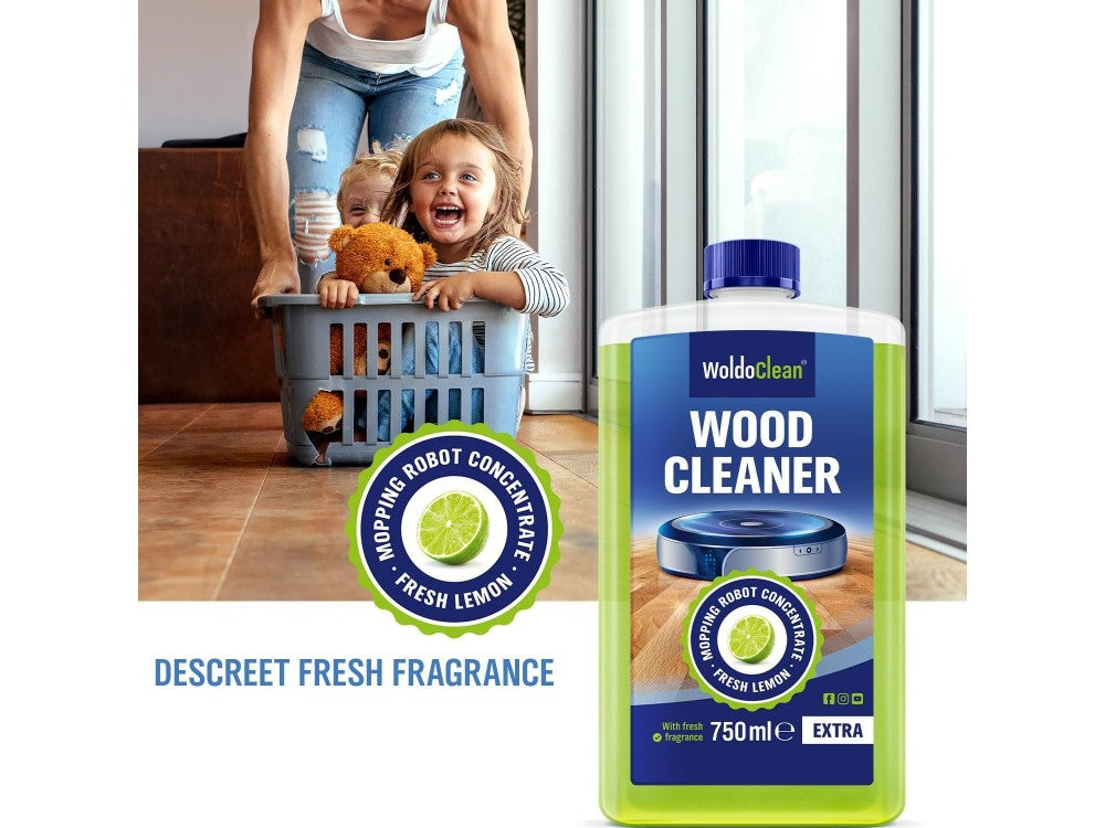 WoldoClean Wood Cleaner 750ml Concentrated Floor Detergent for Wood & Robot Mops – Lemongrass – view 7