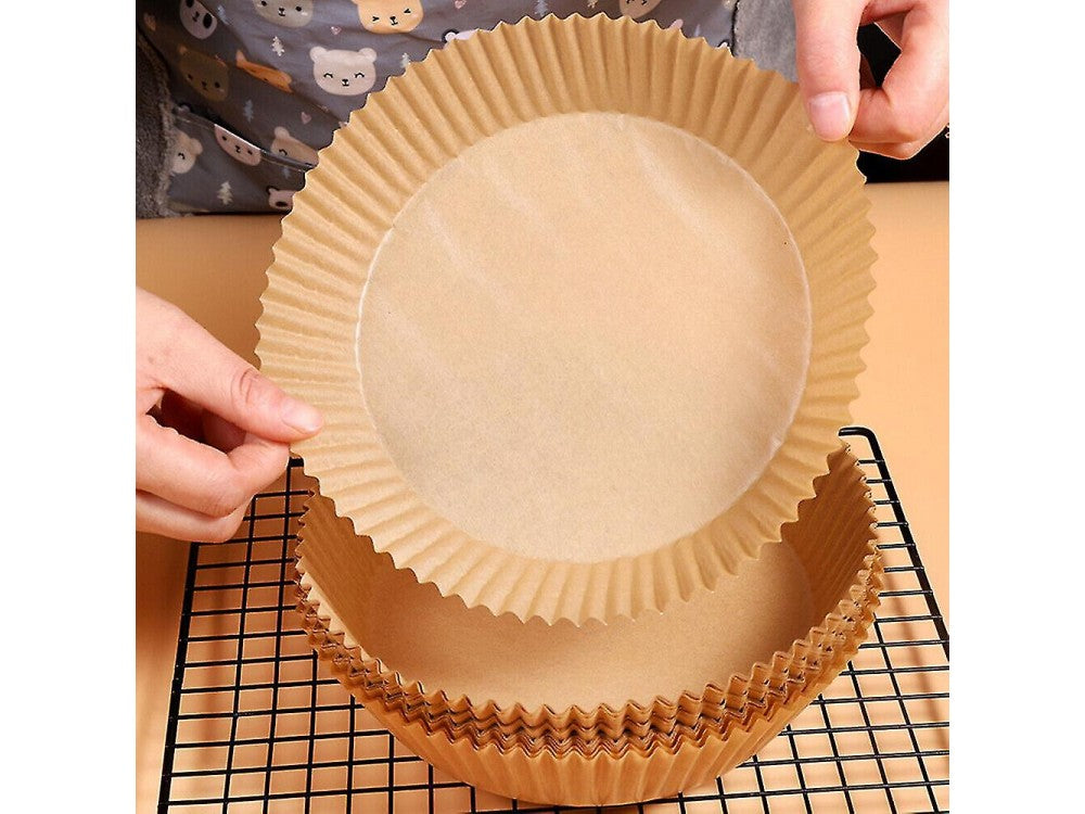 AJ Air Fryer Disposable Paper Liners 23cm Round – Non-Stick, 50-Pack – view 8