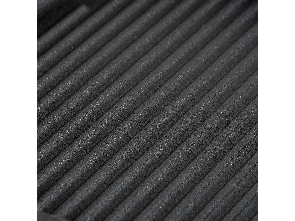 Vilde Premium Cast Iron Grill Pan 24 cm – Ridged Square Pan, Silicone Handle Grip – view 8