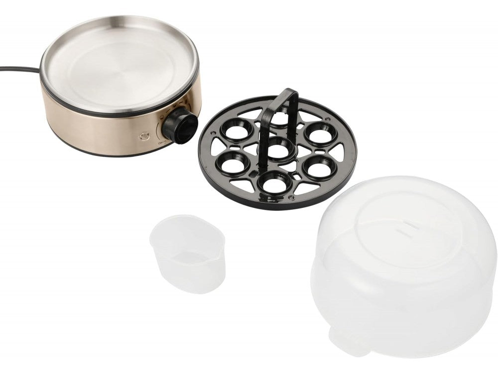 Emerio Electric Egg Boiler 7-Egg 400W BPA-Free – 3 Cooking Levels, Audible Alert, Gold Inox – view 8