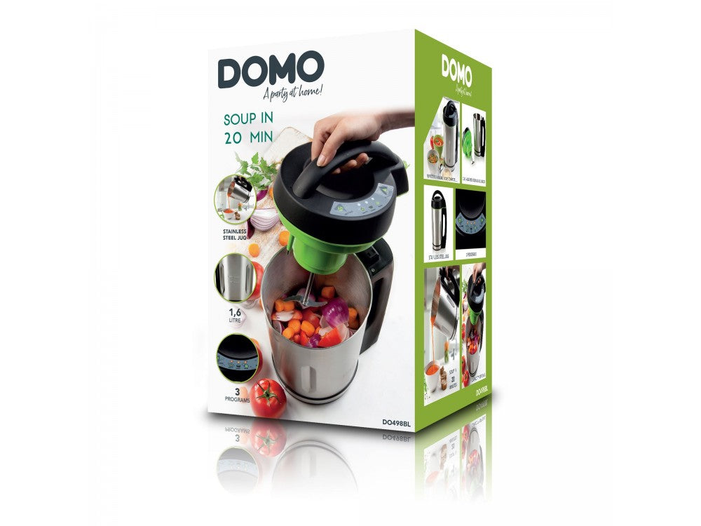 DOMO Soup Maker DO498BL – 1.6L Cooking Blender, 3 Programs, Silver – view 8