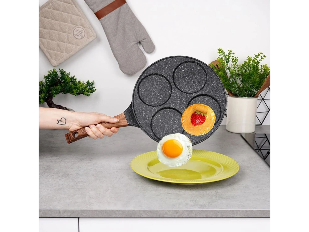 Vilde Premium Four-Cup Egg Pan 26cm – Granite Non-Stick, Induction-Ready – view 8