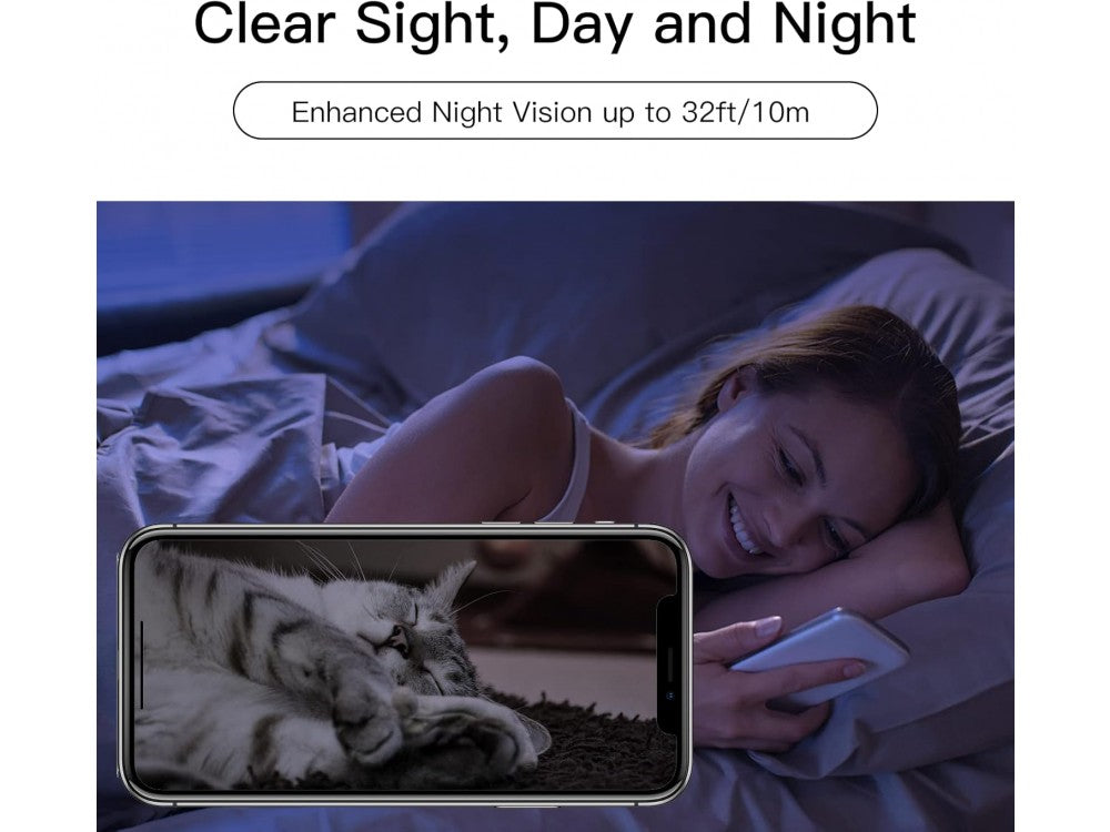 Laxihub P2F Baby Monitor – 2K Indoor Pan & Tilt WiFi Camera with Night Vision, 2-Way Audio – view 8