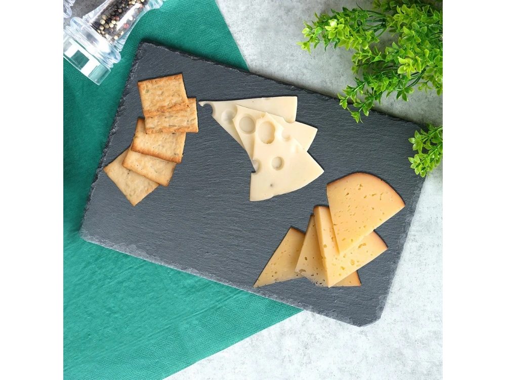 Vilde Natural Slate Stone Serving Tray 30×20cm – view 9