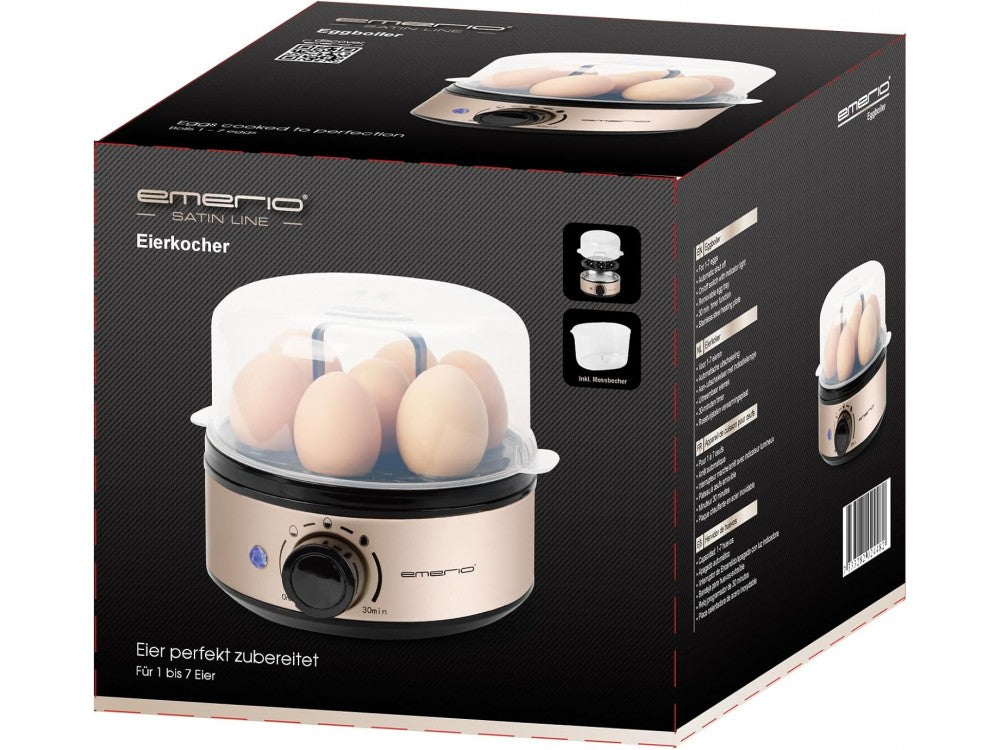 Emerio Electric Egg Boiler 7-Egg 400W BPA-Free – 3 Cooking Levels, Audible Alert, Gold Inox – view 10