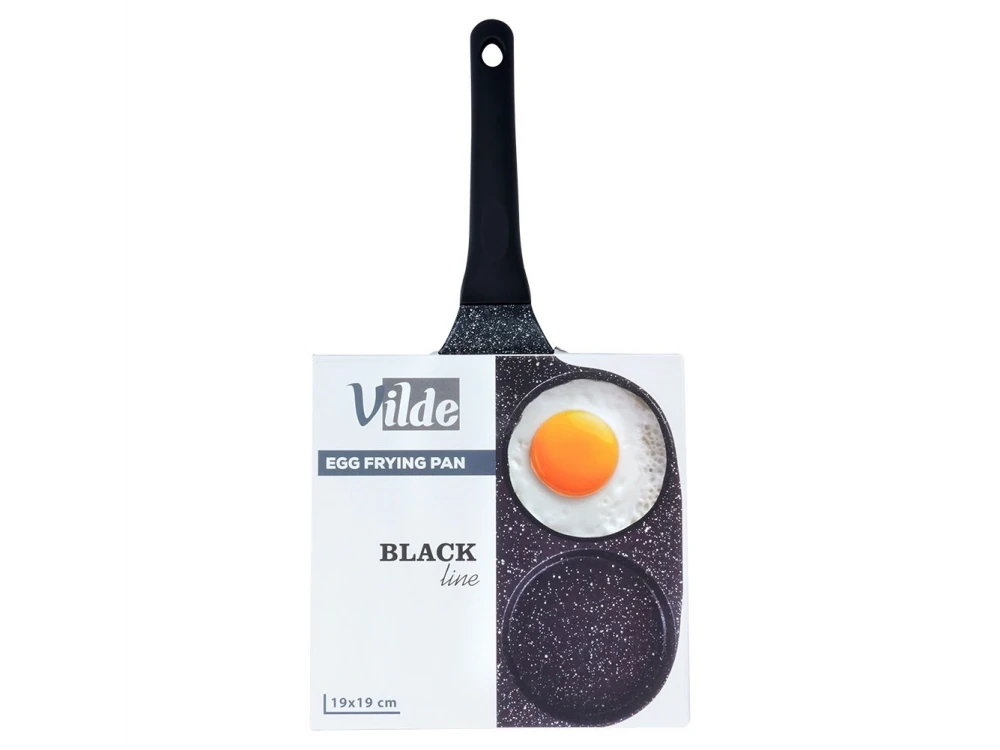 Vilde Premium Four-Cup Egg Pan 19cm Aluminium with Granite Non-Stick Coating – view 10