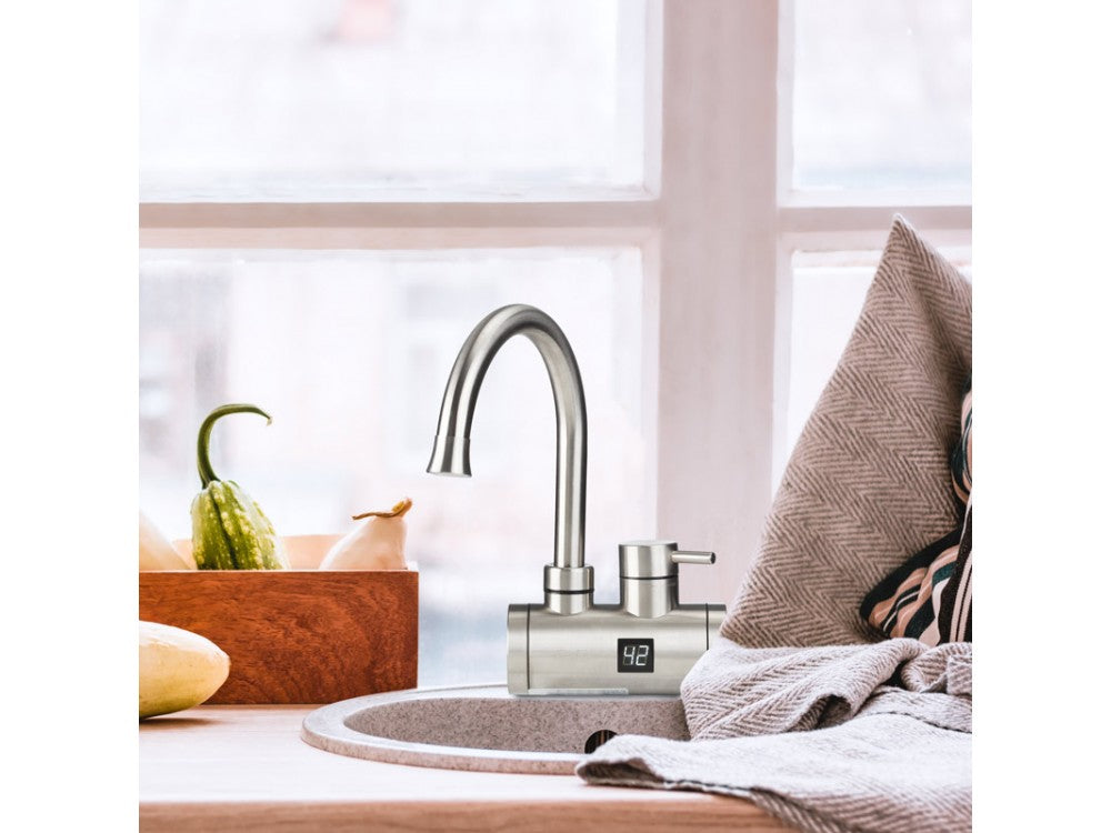 Osio OHF-2045 Electric Instant Tap Water Heater 3300W with LCD Display, Inox – view 15