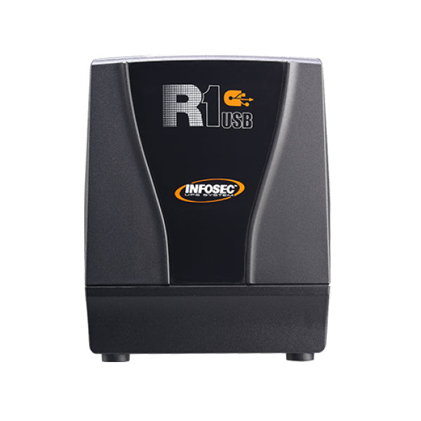 Infosec R1 USB 600 Voltage Stabilizer 600 VA / 300 W – 3 Schuko Outlets & USB Charger Port – view 3