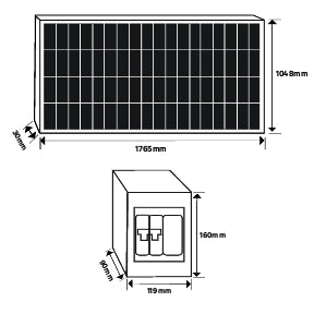 KIT SMART 3 Balcony Photovoltaic Wi-Fi Kit 300 W – 375 Wp Mono Panel & CEI-021 Inverter – view 7