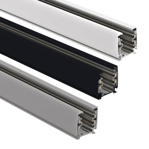 Three-Phase Track Lighting Rail 3C 16 A 230 V 1 m Black – 5-Conductor & TRIAC Dimmable – view 2