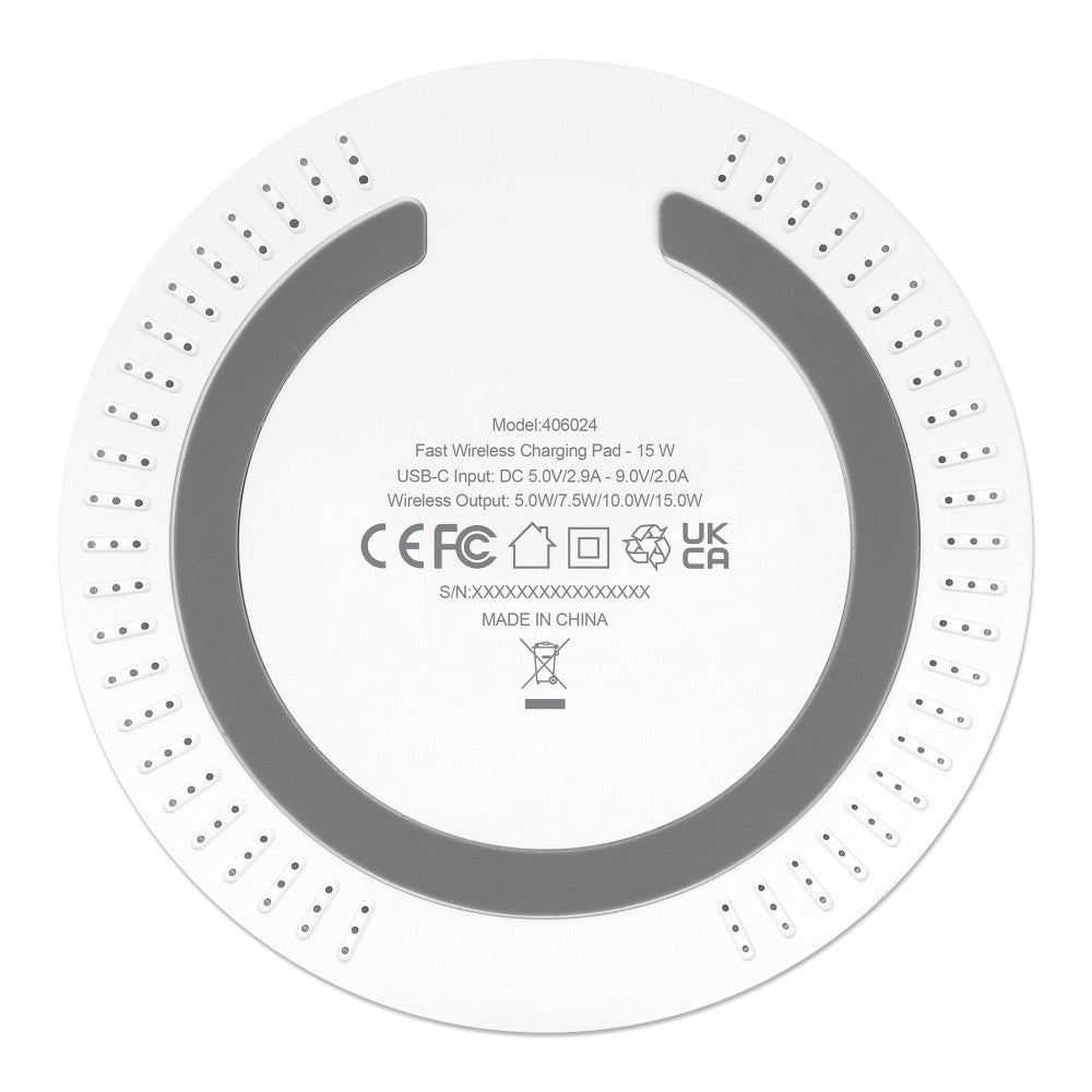 Manhattan I-CHARGE-WR15W Qi Wireless Charger 15W – USB-C Input & FOD Protection – view 8