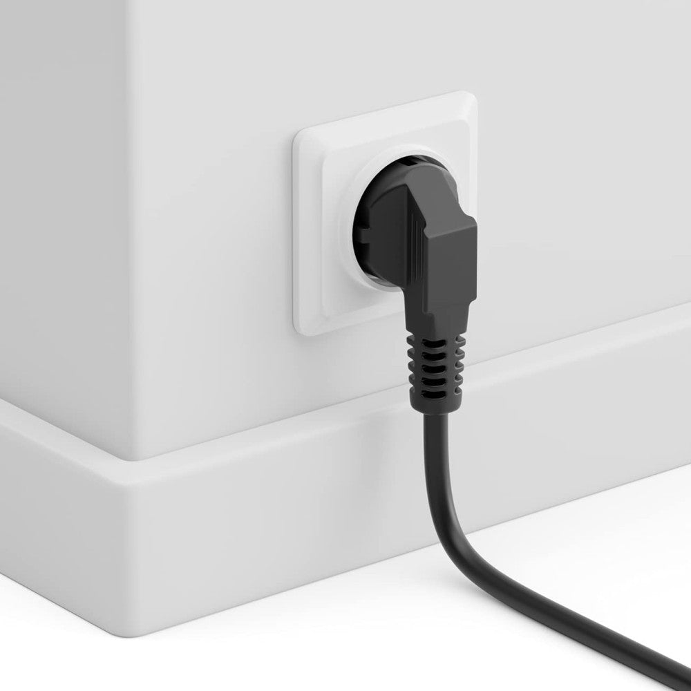Manhattan ICOC 01-NC-D/ANG Angled Power Cable 2 m – IEC C13 to Schuko & 90° Plugs – view 4