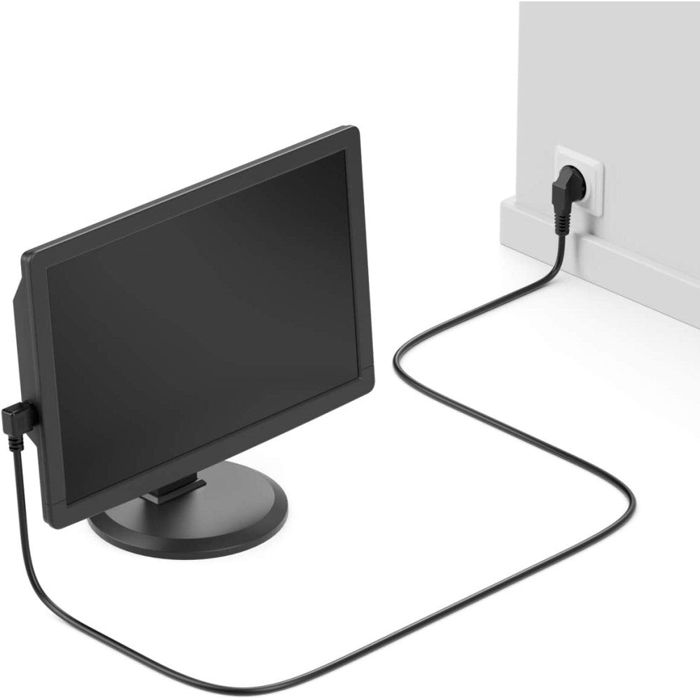 Manhattan ICOC 01-NC-D/ANG Angled Power Cable 2 m – IEC C13 to Schuko & 90° Plugs – view 7