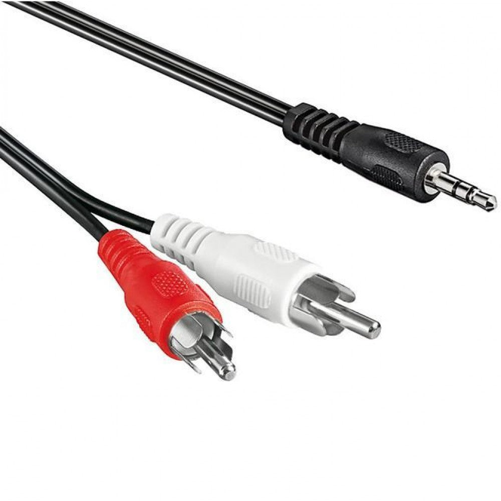 Manhattan ICOC 018-NC-20 3.5 mm Jack to 2× RCA Stereo Audio Cable – 1.5 m, Black – view 2