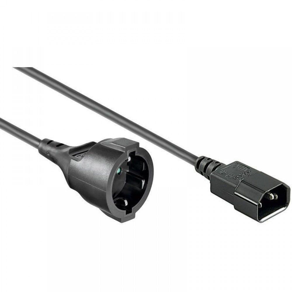 Manhattan ICOC 067-NC-15 Power Cable C14 to Schuko – 1.5 m, 250V/10-16A & H05VV-F – view 2