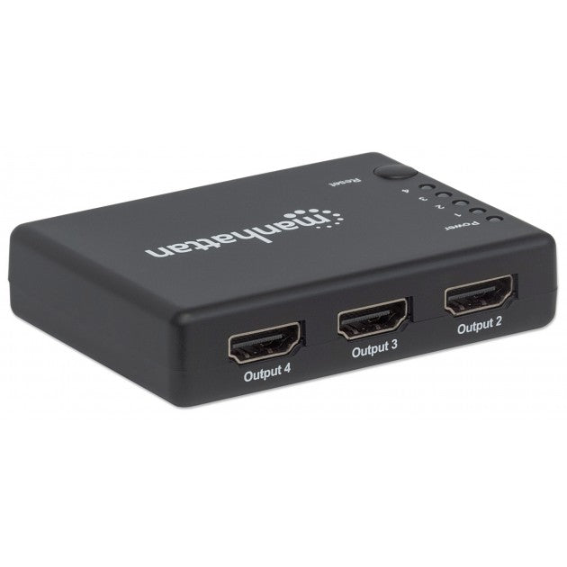 Manhattan IDATA HDMI-4K4PMH 4-Port HDMI Splitter 4K – Built-in Booster, HDCP 1.4 & 3D – view 6