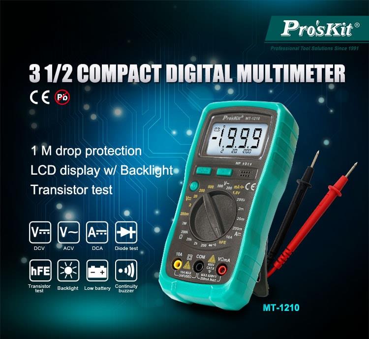 Proskit Digital Multimeter — Side View