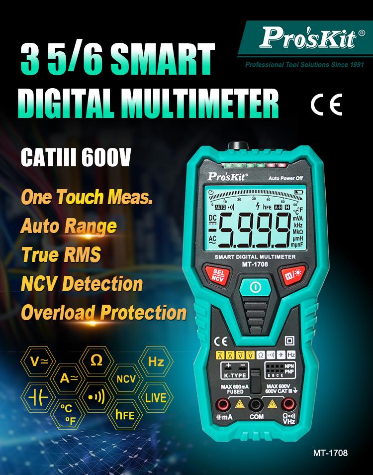 Proskit Digital Multimeter — Side View