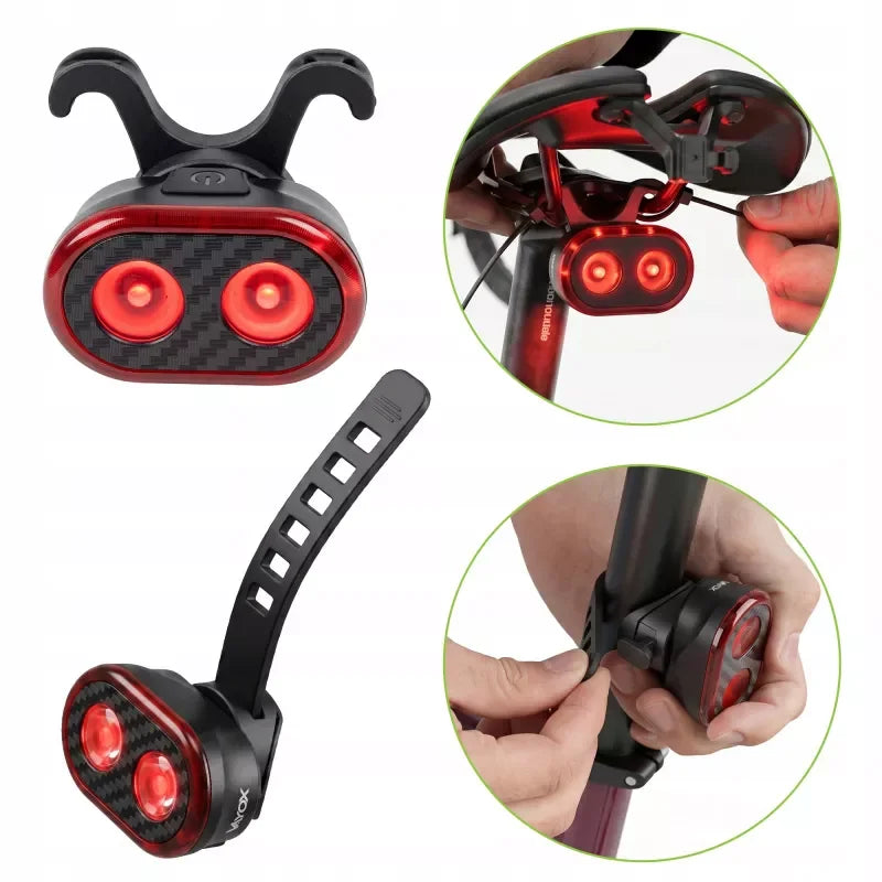 Rear Bike Light 700mAh 200lm Brake IPX6 VAR200 VAYOX - view 3