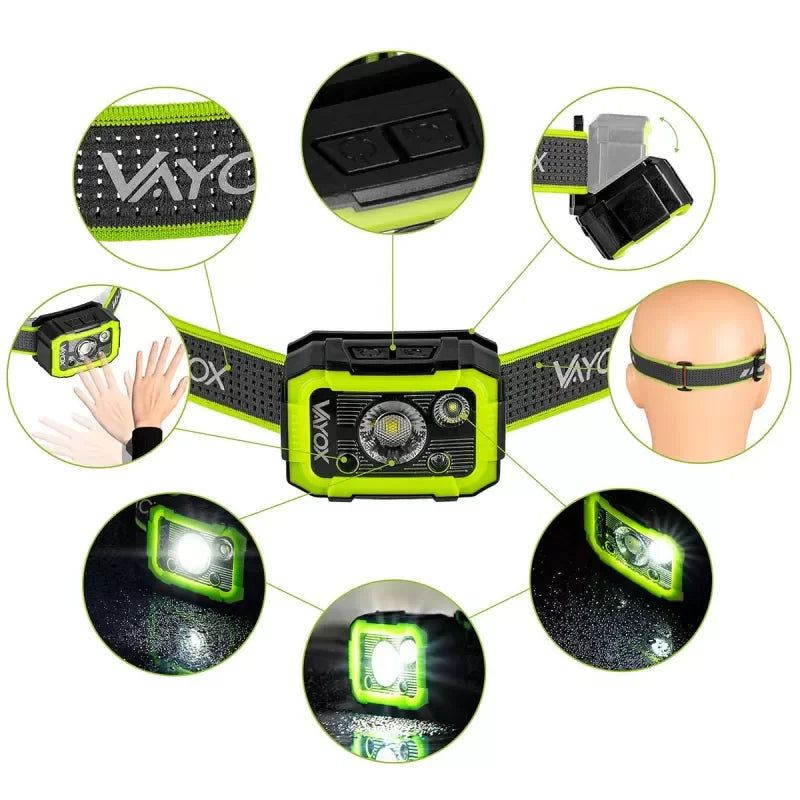 Rechargeable Headlamp 750lm Pro Series VA0187 VAYOX - view 6