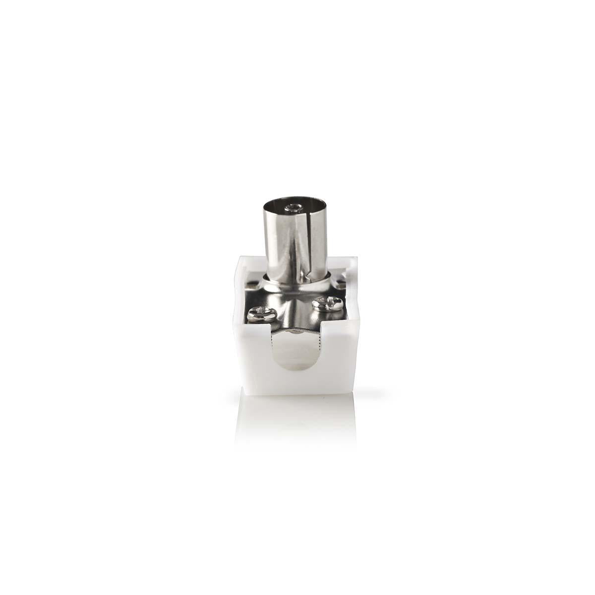 RF Right-Angle Female TV Connector – Coaxial Wall Plug, 10-Pack – view 2