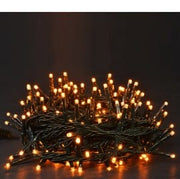 REDLED 400 LED String Lights Warm White 19.95 m – Green Cable, Programmable & IP44