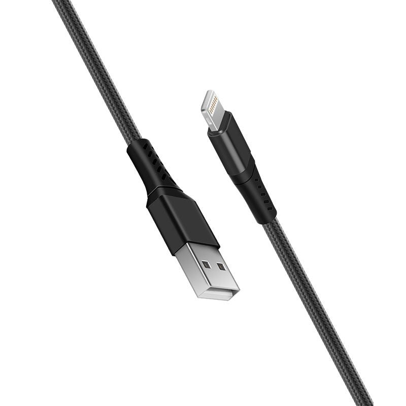 RP USB-C to Lightning Cable 1 m – 12 W Charging, 480 Mbps Sync & Nylon Braided Black – view 3