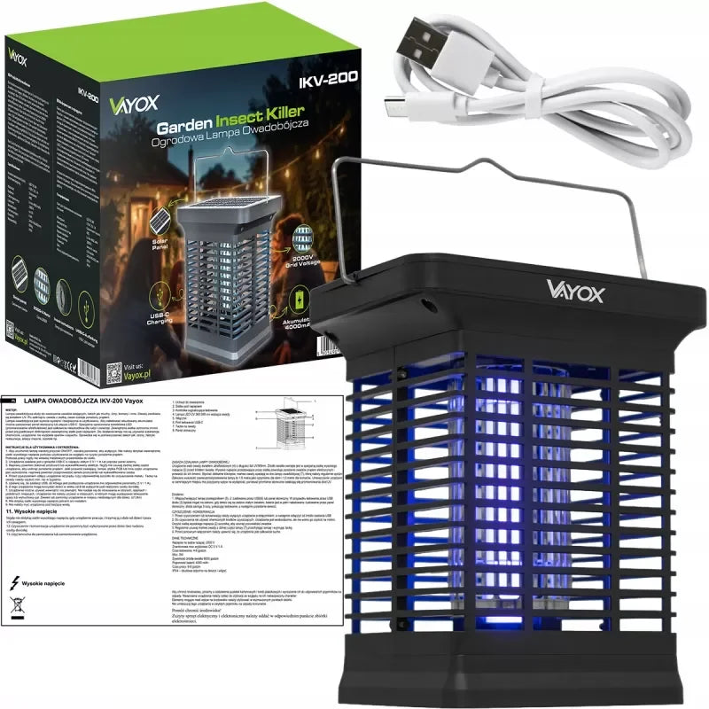 Solar Panel Insect Killer Lamp IKV-200 VAYOX - view 12