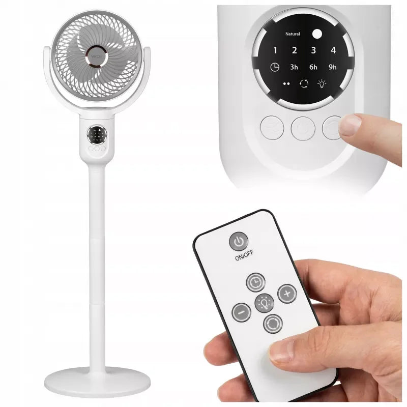 Standing Fan with Battery and 6xSMD Light (WD-289) Grey VA0434G VAYOX