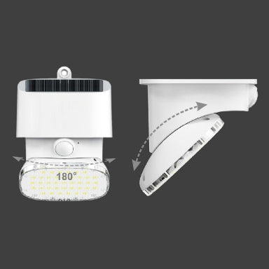 GBC SWL001WN Solar LED Wall Light 2000 lm 4000K – PIR Motion Sensor, IP54 & Rechargeable – view 4
