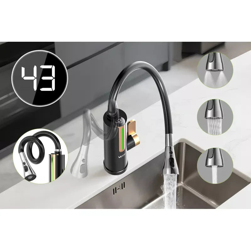 Tankless Vertical Water Heater Black VA0416 VAYOX - view 4