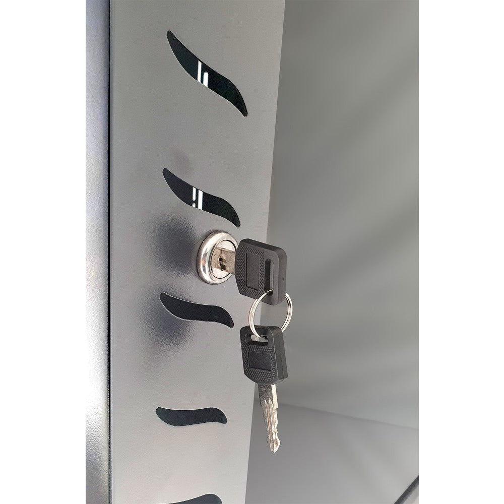 Techly I-CASE FP-4509G Wall Rack 19" 9U 450mm Depth Grey - view 5