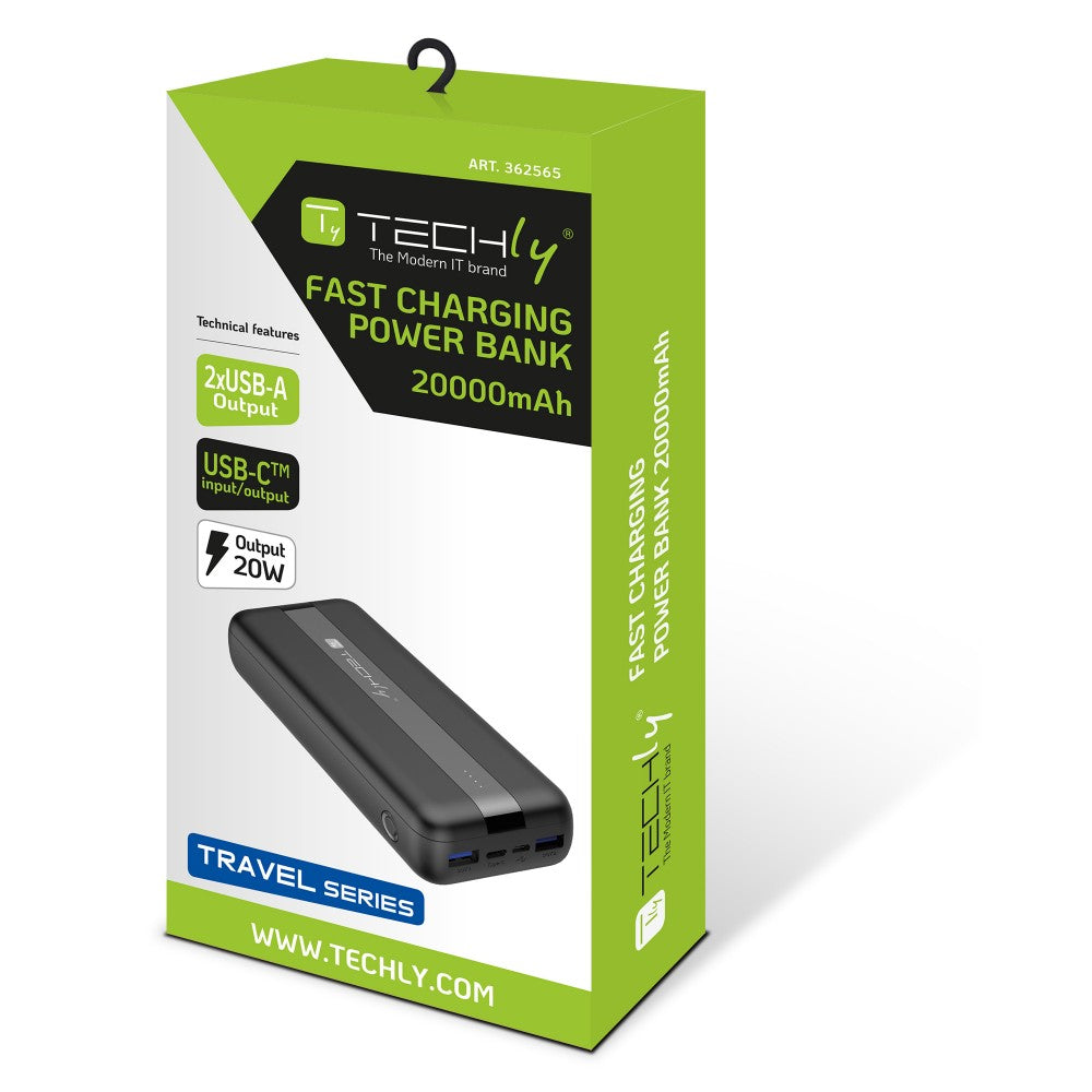 Techly I-Charge-2000020W Power Bank 20000mAh 20W 3-Port - view 6