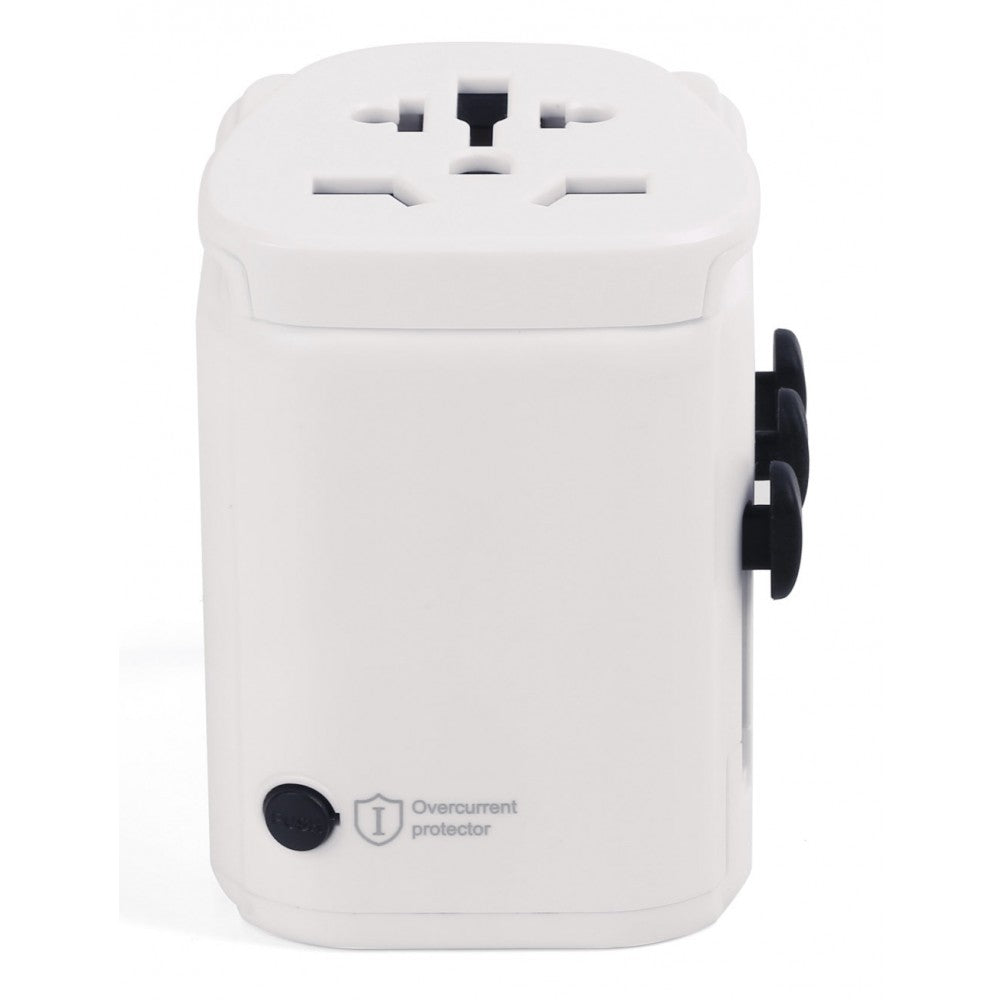 Techly I-TRAVEL-06TYWH Universal Travel Adapter 2 USB 2.4A White - view 4