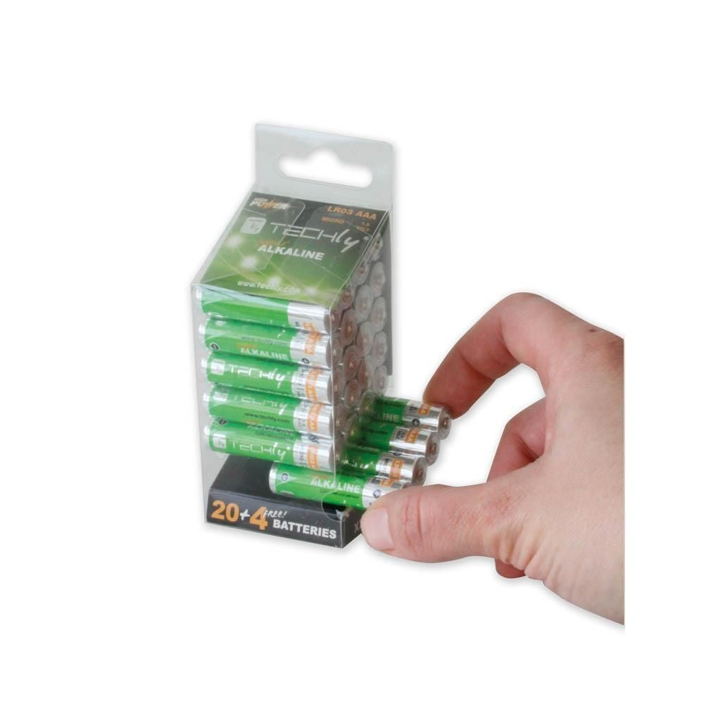 Techly IBT-KAL-LR03-B24T AAA Alkaline LR03 1.5V Batteries 24-Pack - view 2