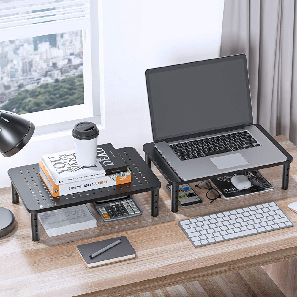 Techly ICA-MS 481 Height Adjustable Monitor Riser — View 12