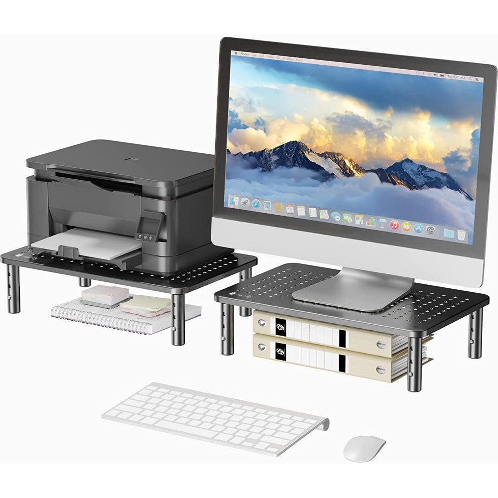 Techly ICA-MS 481 Height Adjustable Monitor Riser — View 2