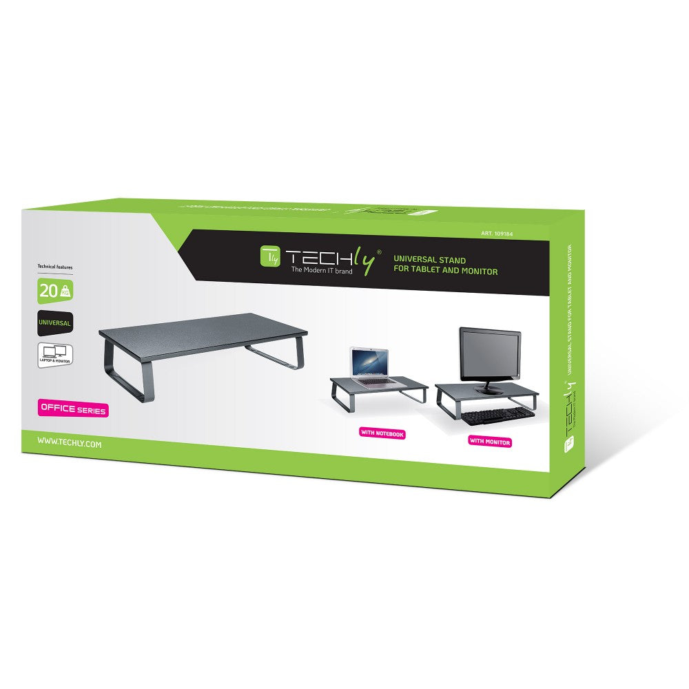 Techly ICA-MS 600TY Steel Monitor Riser — View 2
