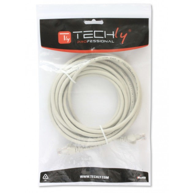 Techly ICOC CCA6U-050-WHT White Cat.6 UTP CCA Patch Cable 5 m - view 2