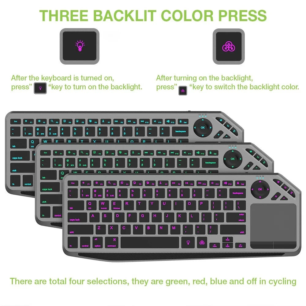 Techly ICTB9801TB Wireless Keyboard with Touchpad — View 10