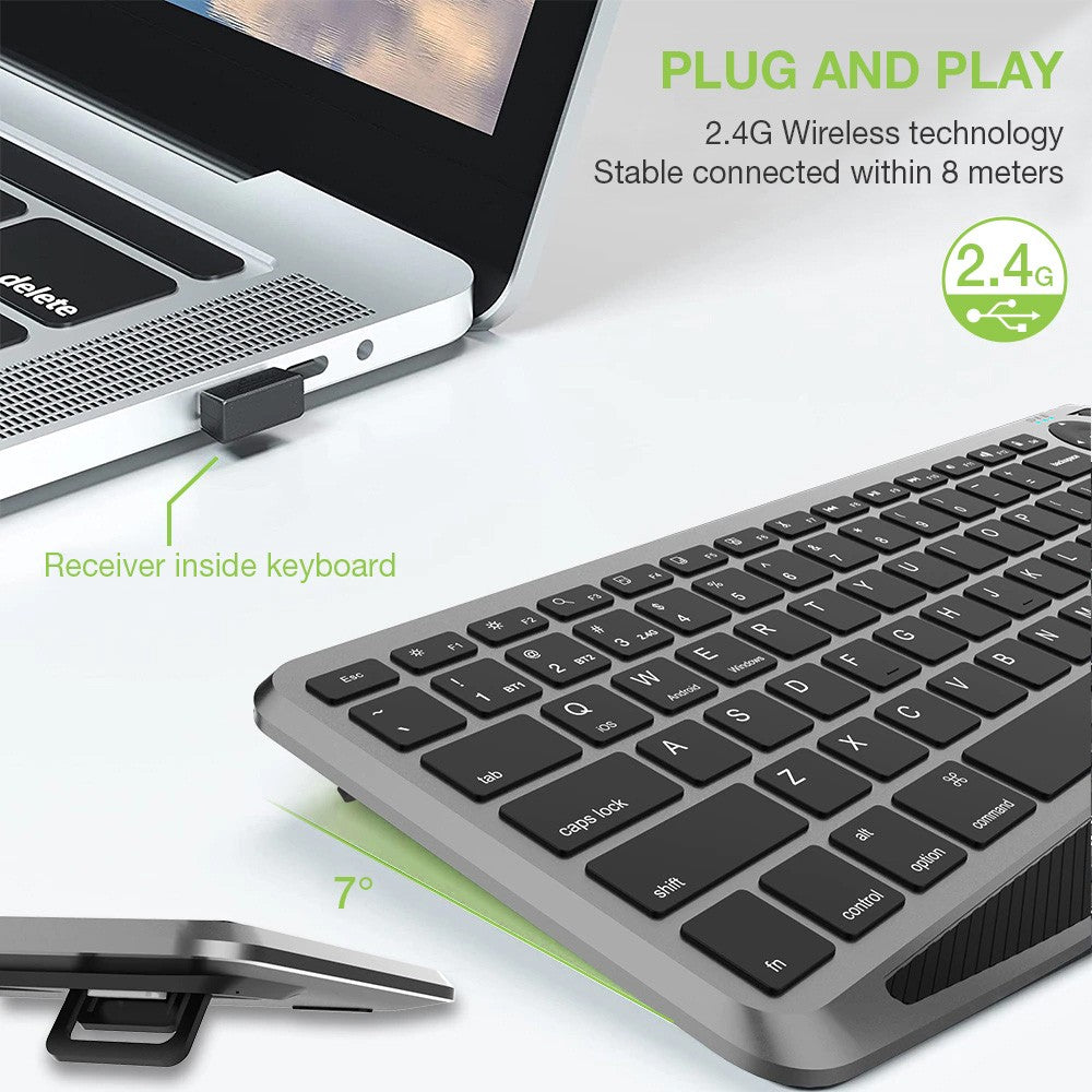 Techly ICTB9801TB Wireless Keyboard with Touchpad — View 6