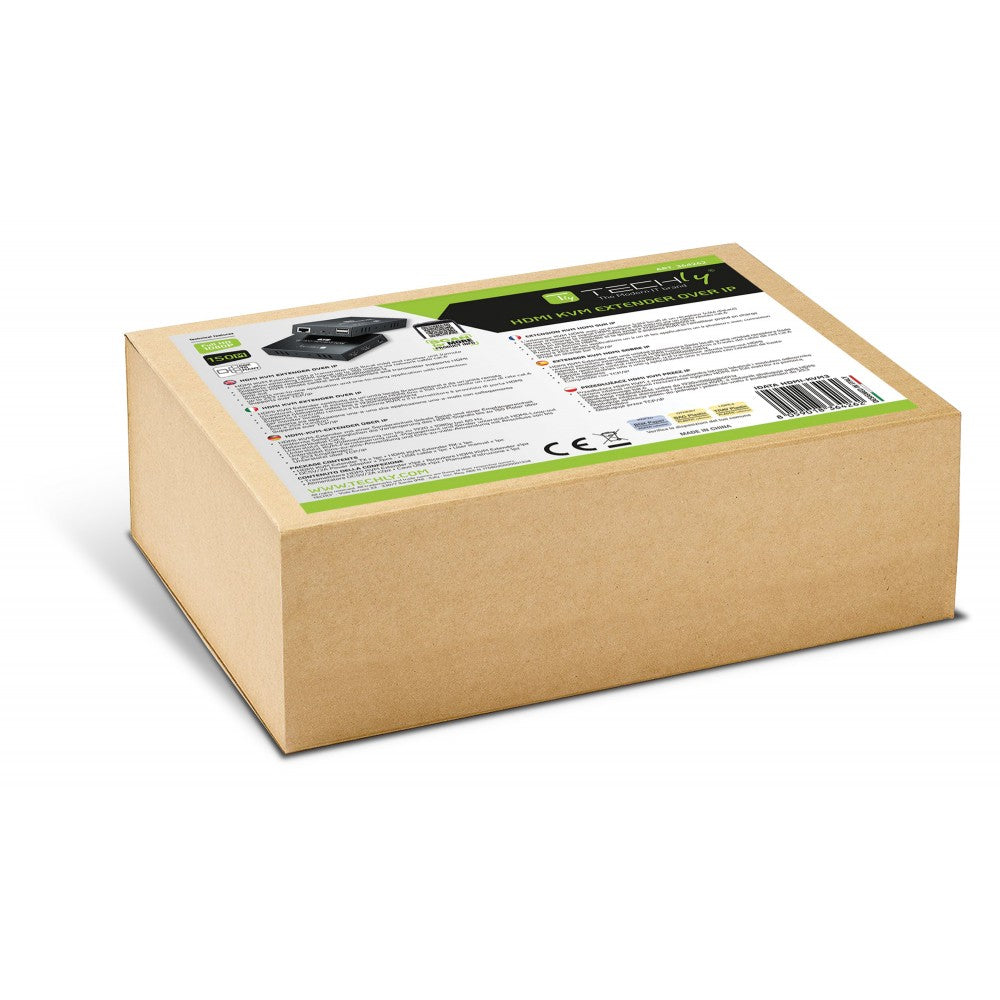 Techly IDATA HDMI-KVM3 HDMI KVM Extender 150m over Cat6 1080p - view 2